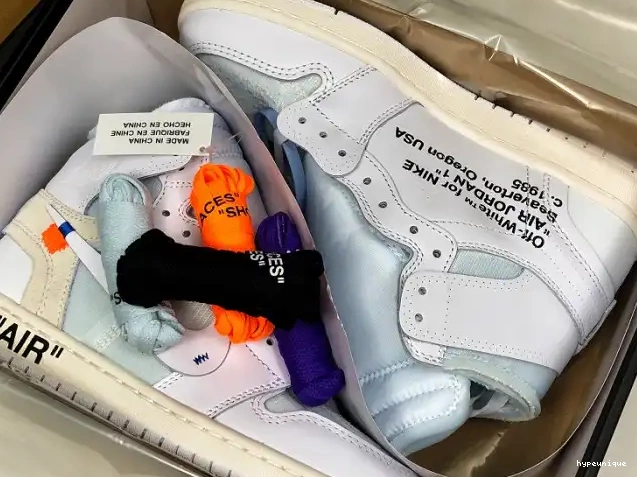 HYPE Retro Air 1 White Jordan AQ0818-100 High Off-White 0409